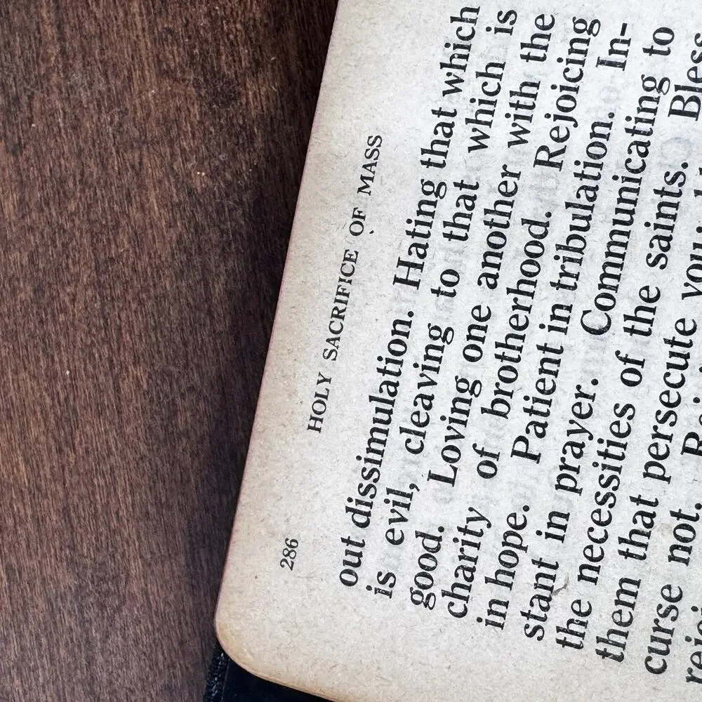 My Prayer Book Happiness in Goodness Father Lasance 1923 Leather Large Type